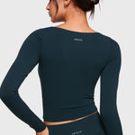 Women's Natrelax V-Neck Long Sleeve Tops Cove