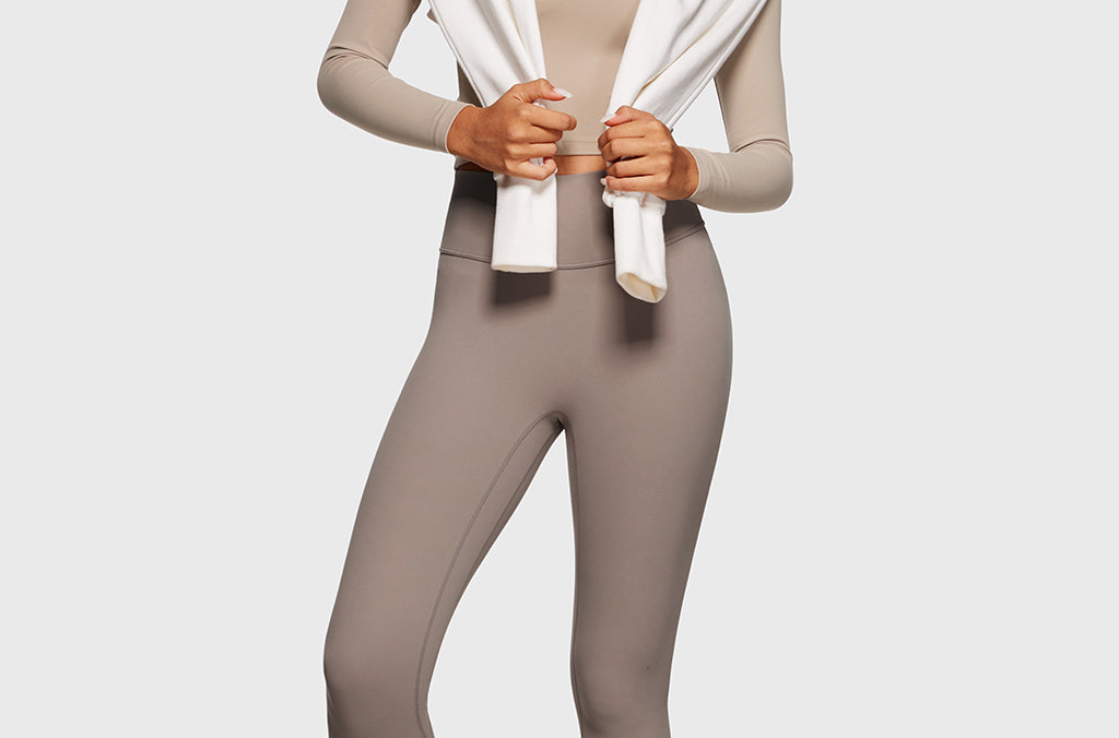 Women's Natrelax V-Neck Long Sleeve Tops Sand