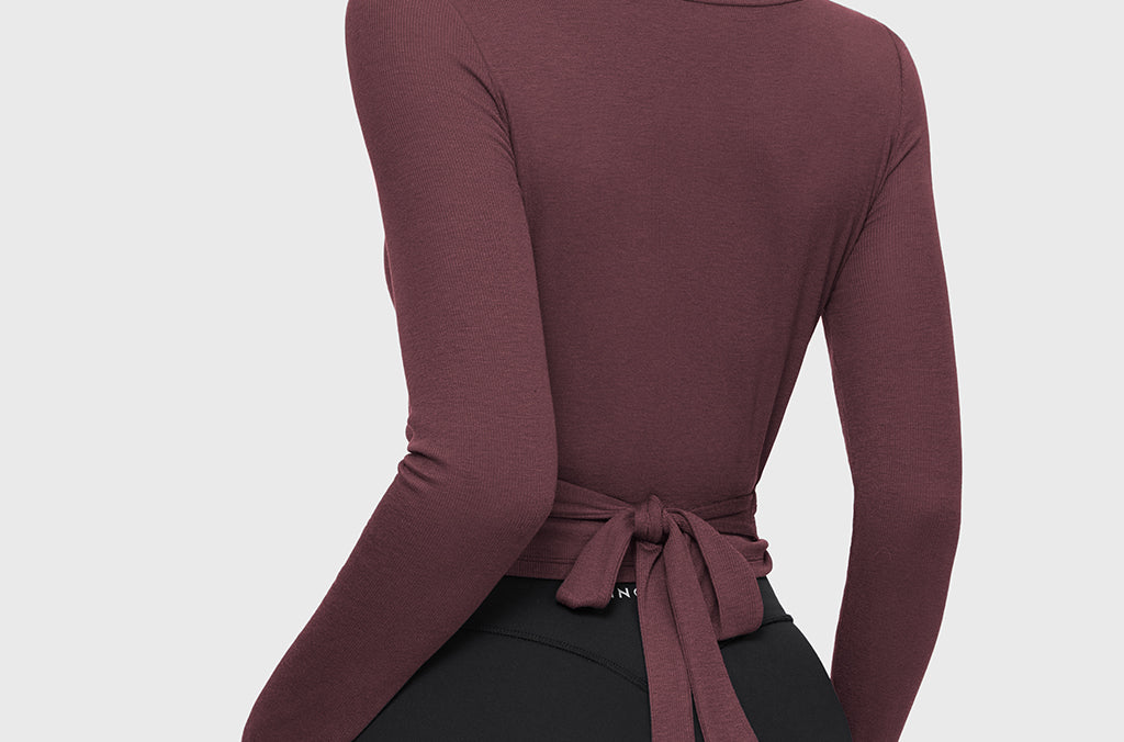 Women's V-Neck Cross Ballet Wrap Top White