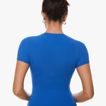 Women's Single Layer Basic Short Sleeve Top - Crew Neck Orchid Hush