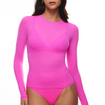 Women's Single-Layer Basic Long Sleeve Shirts Glitter Rose