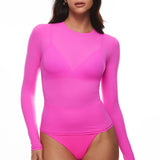 Women's Single-Layer Basic Long Sleeve Shirts Glitter Rose