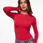 Women's Thermal Crewneck Long Sleeve Top Aurora Red