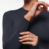 Women's Thermal Crewneck Long Sleeve Top Wheat Beige