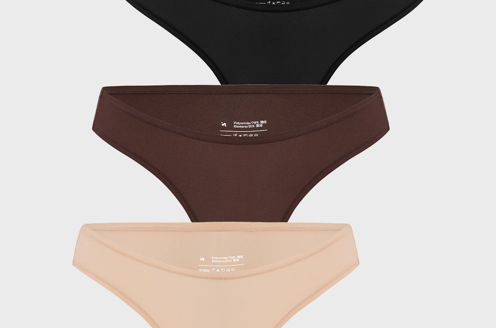 Women's V-shaped Low Rise Thongs 3 Pack Basic 05 (3pack)