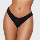 Women's V-shaped Low Rise Thongs 3 Pack Basic 5 (3pack)