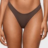 Women's V-shaped Low Rise Thongs 3 Pack Clay Brown (3pack)
