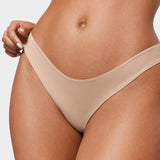 Women's V-shaped Low Rise Thongs 3 Pack Basic 6 (3pack)