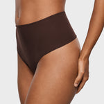 Women's Seamless High Rise Thongs 3 Pack Gravel (3pack)