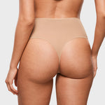 Women's Seamless High Rise Thongs 3 Pack Wheat (3pack)