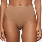 Women's Seamless High Rise Thongs 3 Pack Light Oatmeal (3pack)