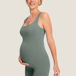 Women's Natrelax® Square Neck Maternity Romper Sweet Pink