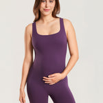 Women's Natrelax® Square Neck Maternity Romper Mysterious Grey