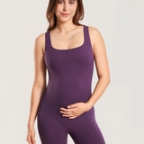 Women's Natrelax® Square Neck Maternity Romper Mysterious Grey