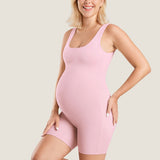 Women's Natrelax® Square Neck Maternity Romper Sparkle Blue