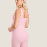 Women's Natrelax® Square Neck Maternity Romper Mysterious Grey