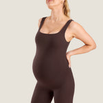 Women's Natrelax® Square Neck Maternity Romper Sweet Pink