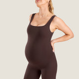 Women's Natrelax® Square Neck Maternity Romper Sweet Pink