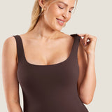 Women's Natrelax® Square Neck Maternity Romper Deep Purple