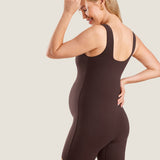 Women's Natrelax® Square Neck Maternity Romper Deep Purple