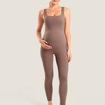 Women's Natrelax® Sleeveless Maternity Jumpsuit Brown Purple