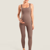 Women's Natrelax® Sleeveless Maternity Jumpsuit Brown Purple