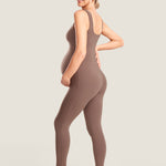 Women's Natrelax® Sleeveless Maternity Jumpsuit Brown Purple