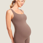 Women's Natrelax® Sleeveless Maternity Jumpsuit Brown Purple