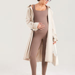 Women's Natrelax® Sleeveless Maternity Jumpsuit Brown Purple