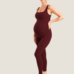 Women's Natrelax® Sleeveless Maternity Jumpsuit Hot Fudge Brown