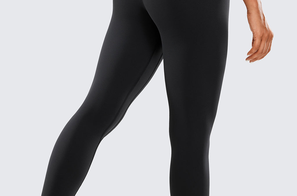 Women's Double Waistseam Leggings 25" Red Merlot