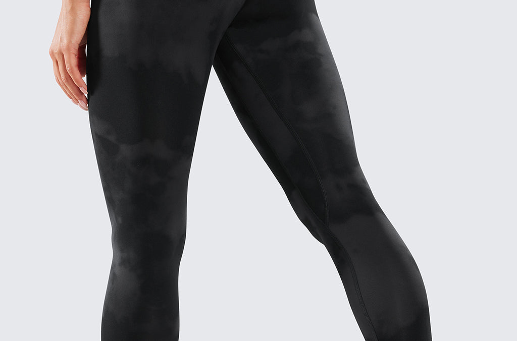 Women's Double Waistseam Leggings 25" Black