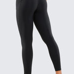 CRZ YOGA Women's Sleek Pocket Leggings 25” Black