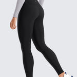 Women's Fleece Lined Leggings 28" Black