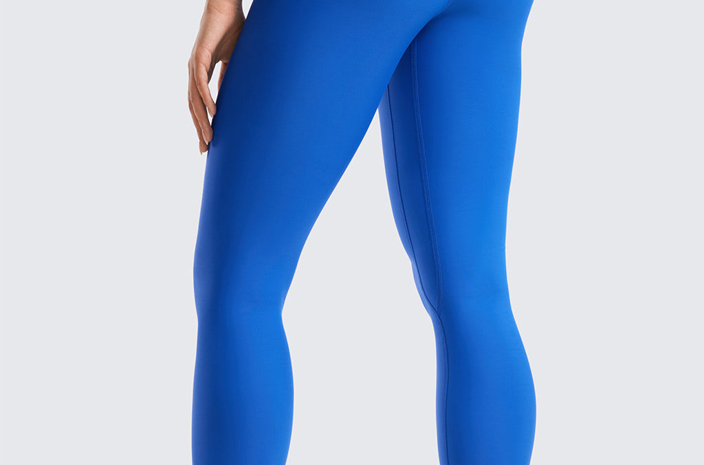 Women's Fleece Lined Leggings 28" Sparkle Blue