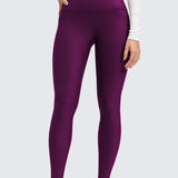 Women's Fleece Lined Leggings 28" Plum Magenta