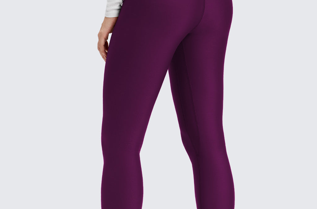 Women's Fleece Lined Leggings 28" Plum Magenta