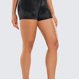 CRZ YOGA Women's Yoga Train High Rise Biker Shorts Nakedfeel Short 3'' Black