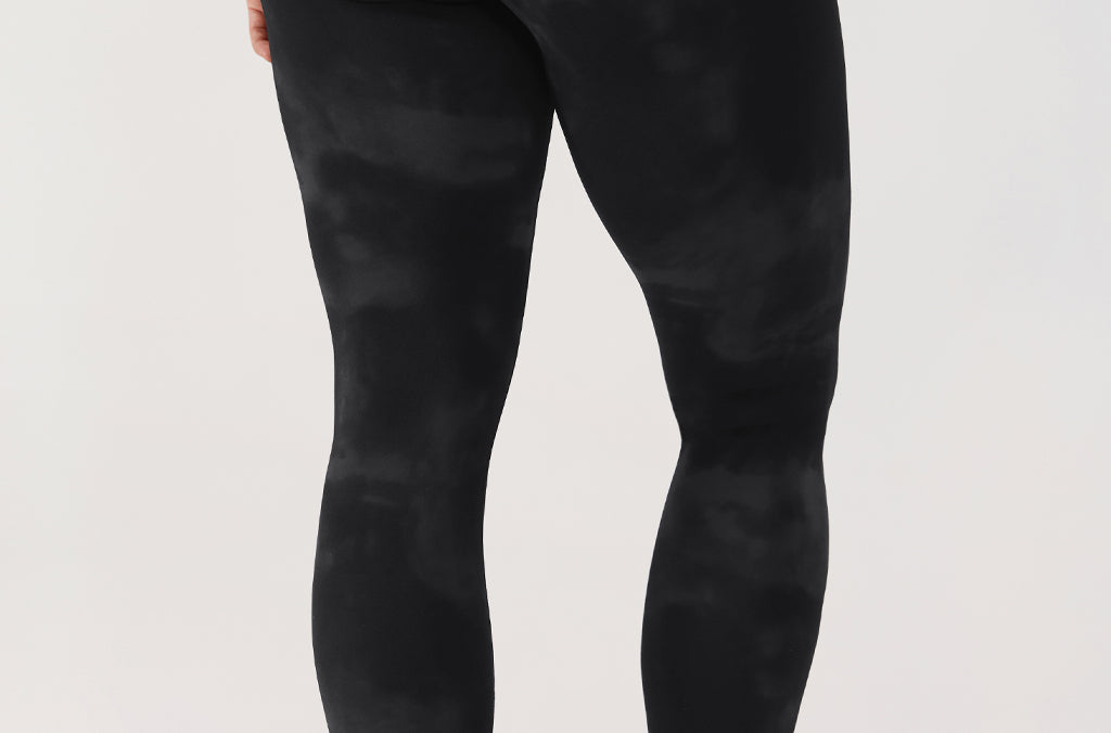 CRZ YOGA Women's Yoga Lounge High Rise Butterluxe Yoga Leggings 25'' Tie Dye Smoke Ink