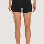 CRZ YOGA Women's Yoga High Rise Biker Shorts Butterluxe Shorts 4'' Deep Purple