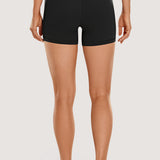 CRZ YOGA Women's Yoga High Rise Biker Shorts Butterluxe Shorts 4'' Deep Purple