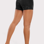 CRZ YOGA Women's Yoga High Rise Biker Shorts Butterluxe Shorts 4'' Black