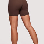 CRZ YOGA Women's Yoga High Rise Biker Shorts Butterluxe Shorts 6'' Dark Grey Camouflage 2