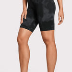 CRZ YOGA Women's Yoga High Rise Butterluxe Long Biker Shorts 8'' Black