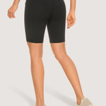 CRZ YOGA Women's Stretchy Pockets Shorts 8" Taupe