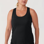 Women's Pima Cotton Racerback Tank Top Navy