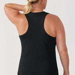 Women's Pima Cotton Racerback Tank Top Navy