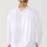 Women's Pima Cotton Boat Neck Long Sleeve Shirts Black