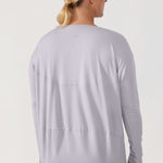 Women's Pima Cotton Boat Neck Long Sleeve Shirts Black