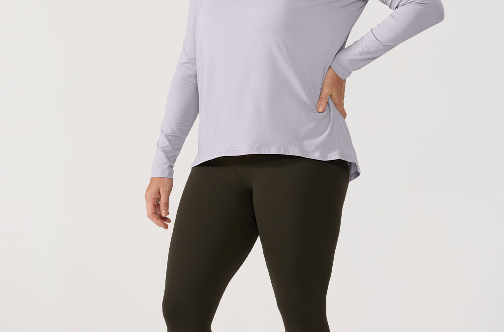 Women's Pima Cotton Boat Neck Long Sleeve Shirts White